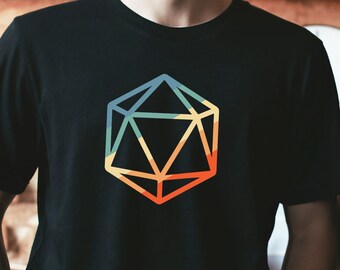 Retro Dice DnD Shirt, Dungeons and Dragons Shirt, D20 Dice Shirt, Dungeons and Dragons Christmas, DnD Gift, RPG Shirt