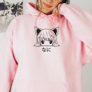 Japanese Cute Girl Anime Hoodie, Kawaii Hoodie, Kawaii Clothing, Kawaii Shirt, Japanese Hoodie, Harajuku Clothing, Harajuku Hoodie