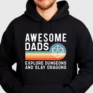 Dad Gift Dice DnD Hoodie, DnD Apparel, D20 Dice Hoodie, Dungeons and Dragons Christmas, DnD Player Gift, DnD Gift For Him, DnD Fathers Day