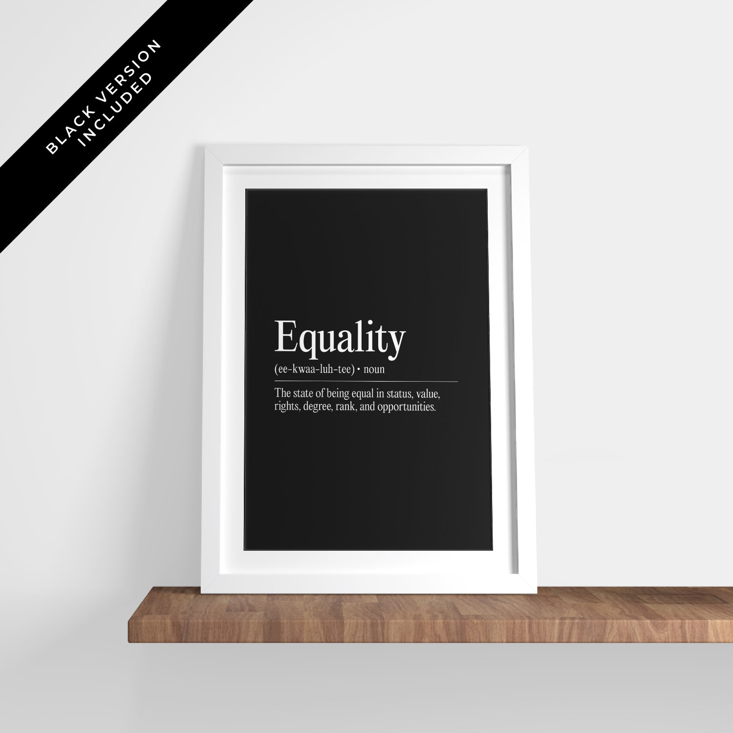Equality Inspirational Wall Art Office Decor Inspirational - Etsy