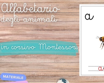 Montessori Animal Alphabet | Montessori Materials | Cursive Letters | First Grade