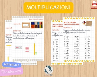 Montessori Math | Multiplication Commands | Multiplication Psychological Exercises