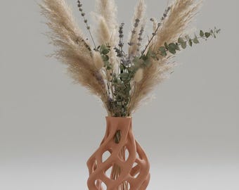 3D printed vase Twist | flower gift ideas | organic shapes | decorative vase | flower vase