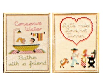 Funny Vintage Cross Stitch Pattern Funny | Cheeky Sexy Cross Stitch Patterns Kitchen Bathroom Cross Stitch |  Instant Digital Download PDF