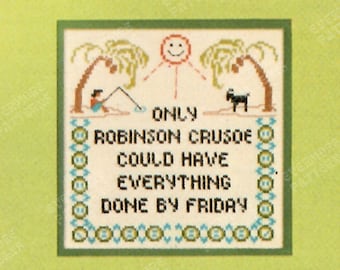 Funny Vintage Cross Stitch Pattern Funny | Kitchen Bathroom Cross Stitch Pattern Sayings | Housework Humor Instant Digital Download PDF