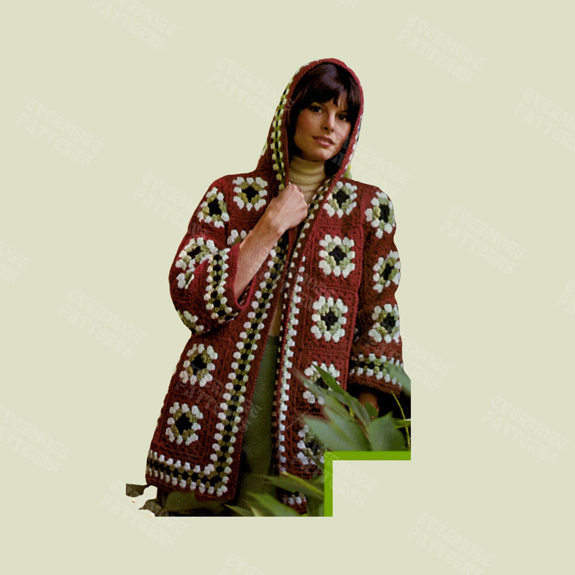 Granny Square Coat - Etsy Granny Square Coat - Etsy