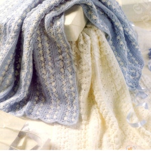 Mile a Minute Afghan Pattern | Baby Afghan Mile a Minute Crochet Pattern | Vintage Crochet Afghan Pattern | Quick Easy Blanket Baby Infant