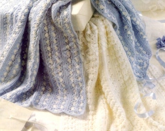 Patrón afgano Mile a Minute / Patrón afgano para bebé Mile a Minute Crochet / Patrón afgano crochet vintage / Manta fácil y rápida para bebé