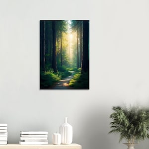 Mystical Forest Serenity - Digital Artprint by KellerArtProductions Waldposter, Naturdruck, Waldszene