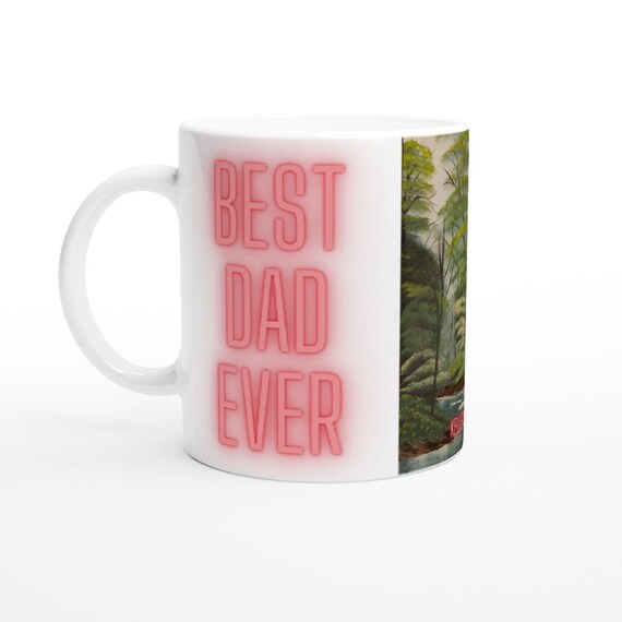 Best Dad Ever Sammelbecher Bedruckte Kaffeetasse Hochwertige Bedruckte Tiefer Wald Kaffeetasse Vatertagsgeschenk Handgemachte Tasse Motiv