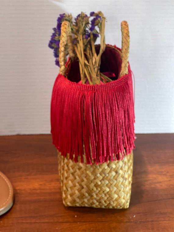 Handwoven Purse with Fringe - image 6