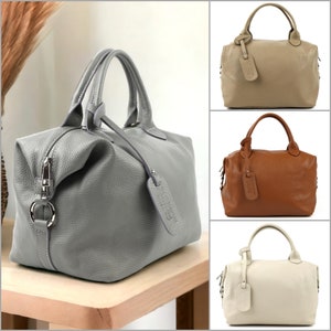Leder-Reisetasche, Weekender-Umhängetasche mit verstellbarem Riemen und Innentasche, Ledertasche Geschenk für Männer Frauen, Gepäcktasche für die Reise