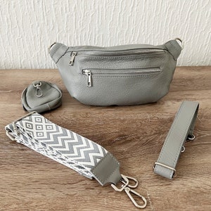 Echt Leder Gürteltasche Damen, Umhängetasche mit breitem Gurt, Bauchtasche Damen, Leder Schultertasche, Geschenke Frauen, Alltagstasche