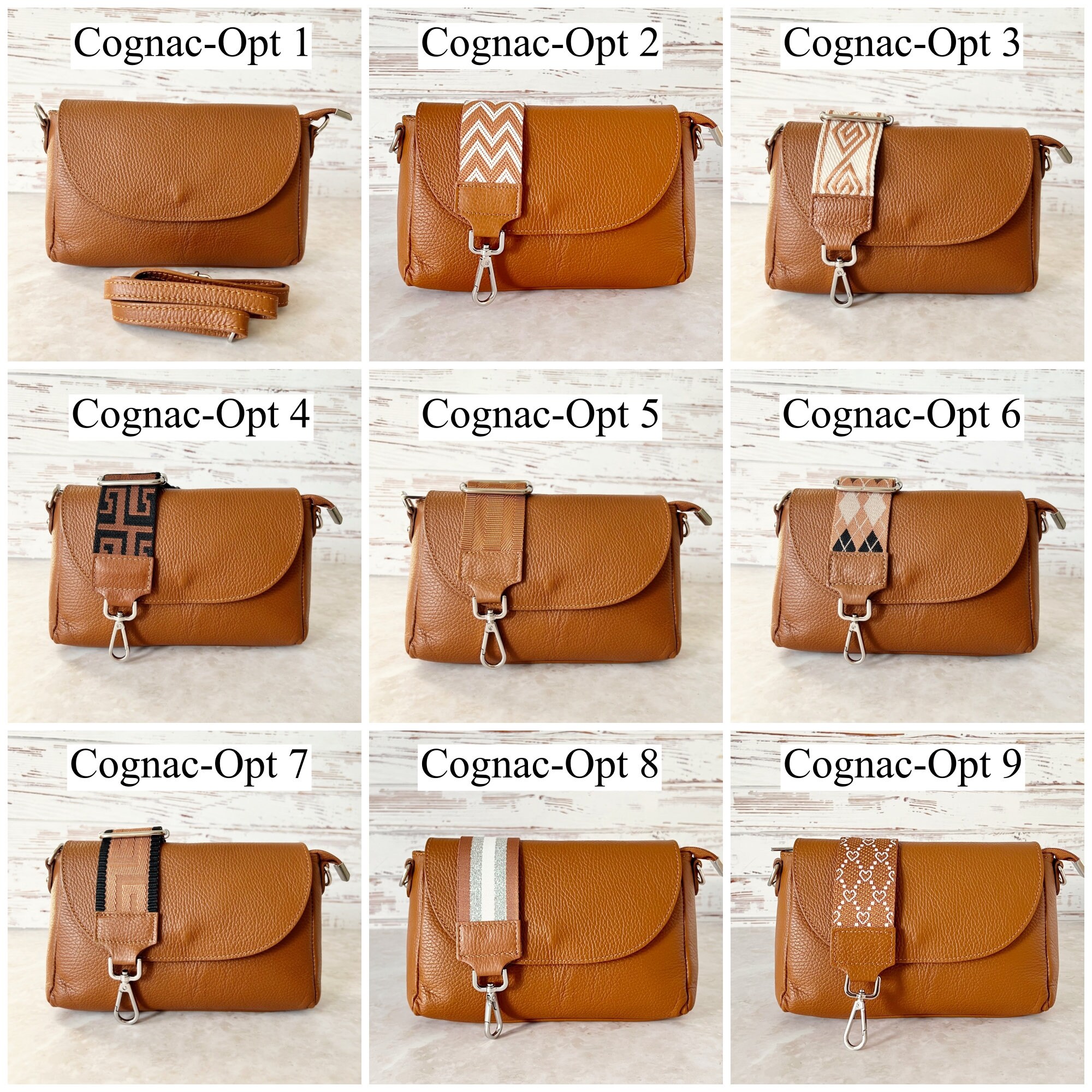 Wohegyy Women's Soft PU Leather Crossbody Bag - Adjustable Shoulder Bag For Shopping & Travel (Brown)