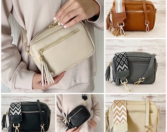 Small Crossbody Bag Women Strap, Shoulder Bag With Gold