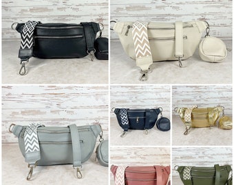 Belt bag, Shoulder bag, Fanny Pack women, Bum Bag, Crossbody bag leather, Everyday bag, Hip bag, Handbag, Belly bag, waist bag, Make up bag