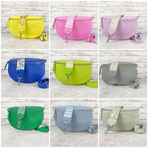 Leather Cross Body Bag Women, Large Belt Bag Wife, Fanny Pack with detachable strap, Bum Bag, Waist Bag, Hip Bag, Shoulder Bag women