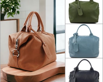 Sac de week-end en cuir, sac de voyage à bandoulière avec bandoulière réglable, cadeau de sac en cuir pour homme et femme, sac à bagage de voyage