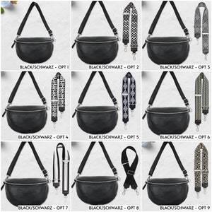 XXL Leder Crossbody Taschen mit 2 Riemen, Geschenk für Mama, Schultertasche Frauen, Kleine Fanny Pack Gürteltasche, Festival Sling Bag, Große Reisetasche Bild 2