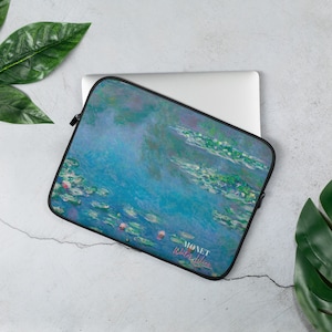 Monet Water Lilies Laptop Sleeve | Monet Water Lilies Laptop Sleeve |Monet Painting, Laptop, Macbook Soft Case, Water Lilies | 13&quot; and 15&quot;