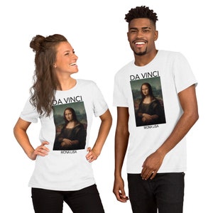 Leonardo Da Vinci Mona Lisa Tshirt | Artsy Aesthetic Clothing Renaissance Shirts Literature Bookish Dark Academia