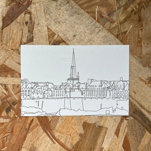 Carte Postale à colorier : Saint Malo les remparts