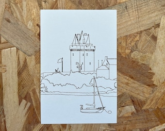 Postcard to color: the Solidor tower of St Servan / St Malo