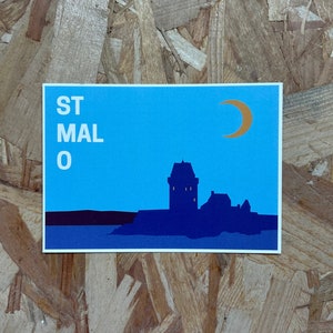 Solidor Tower in St Servan, St Malo, at night