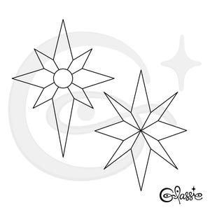 Holiday Stars x2 Stained Glass Pattern: Beginner Project (PDF/JPG)