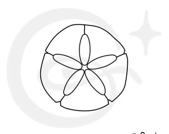 Sand Dollar Stained Glass Pattern (Digital Download PDF/JPG)