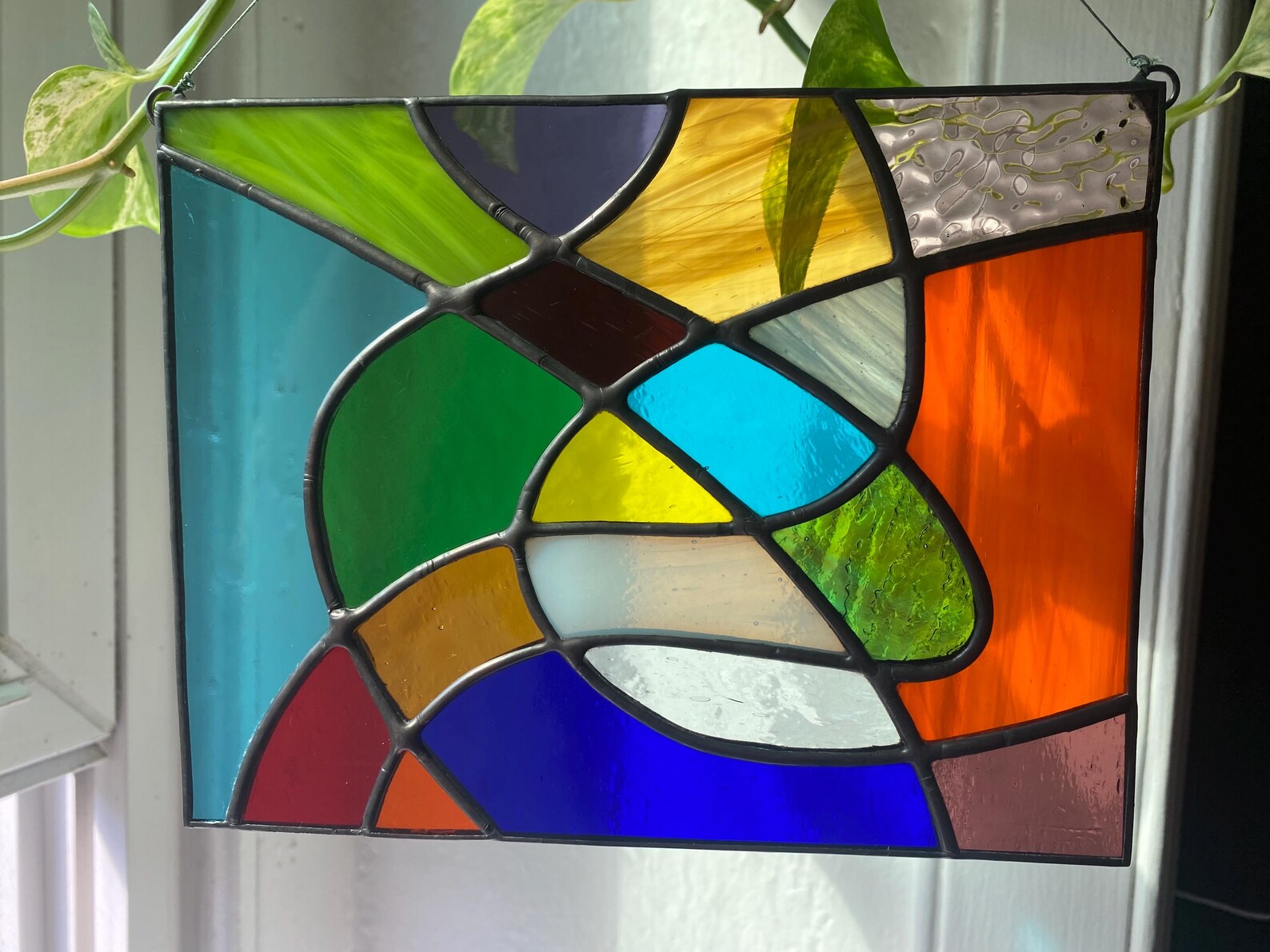 Abstract Stained Glass Pattern: Easy Panel Design (PDF/JPG Digital ...