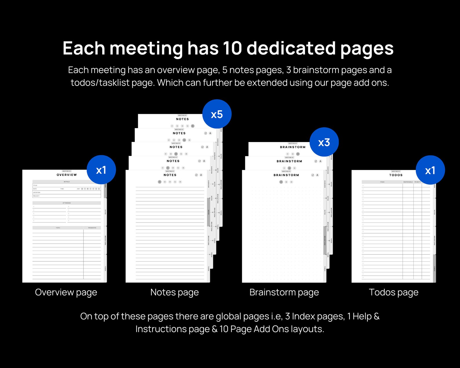 Meeting Notes Made for Remarkable Tablets | for Remarkable 2 Templates ...