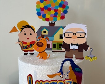 Up House Balloon Topper Cake - Up House Balloon Birthday Party