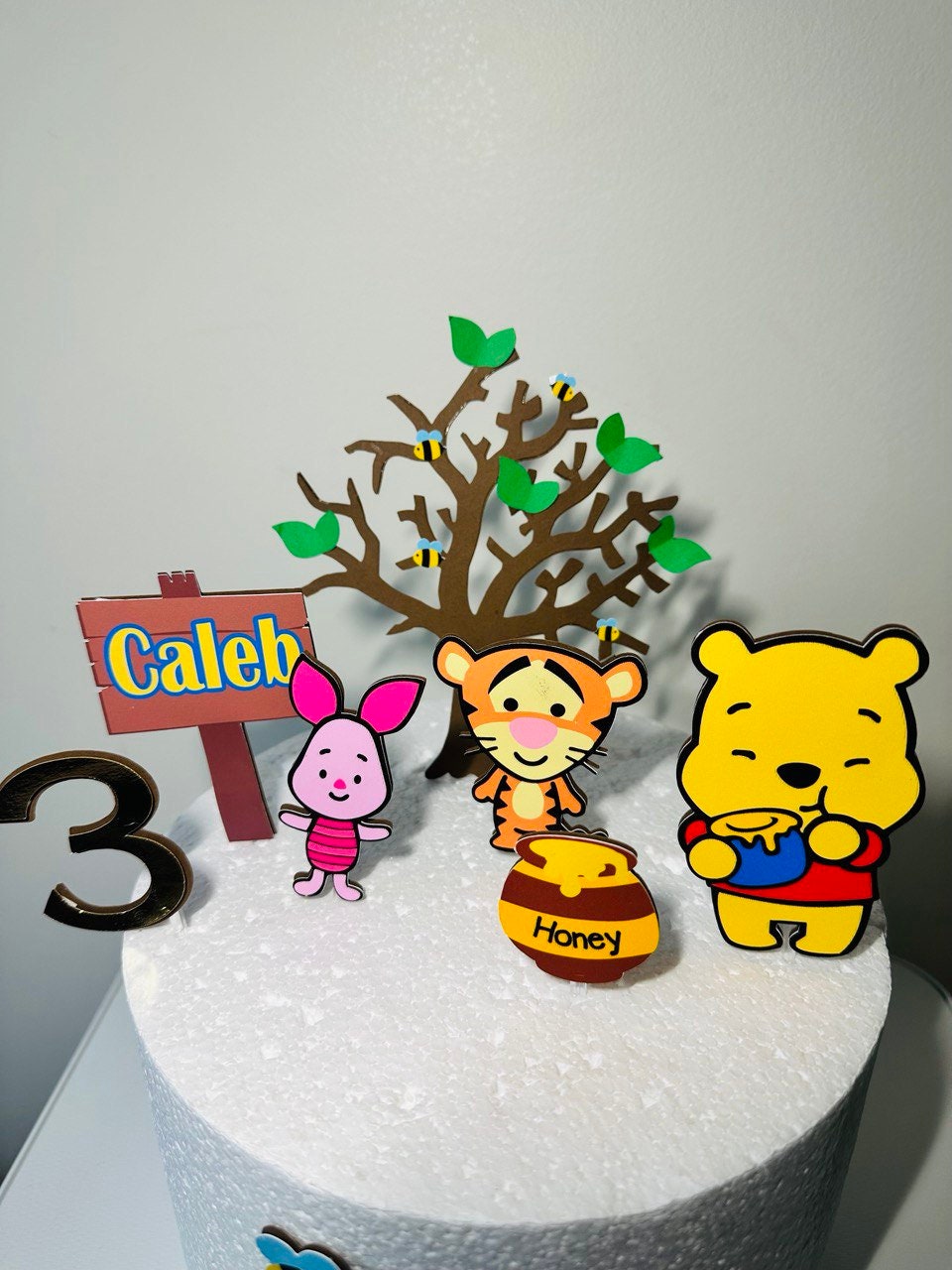 Pooh Bear Cake Topper Pooh Bear Birthday Cake Pooh Bear Kids Etsy — free download