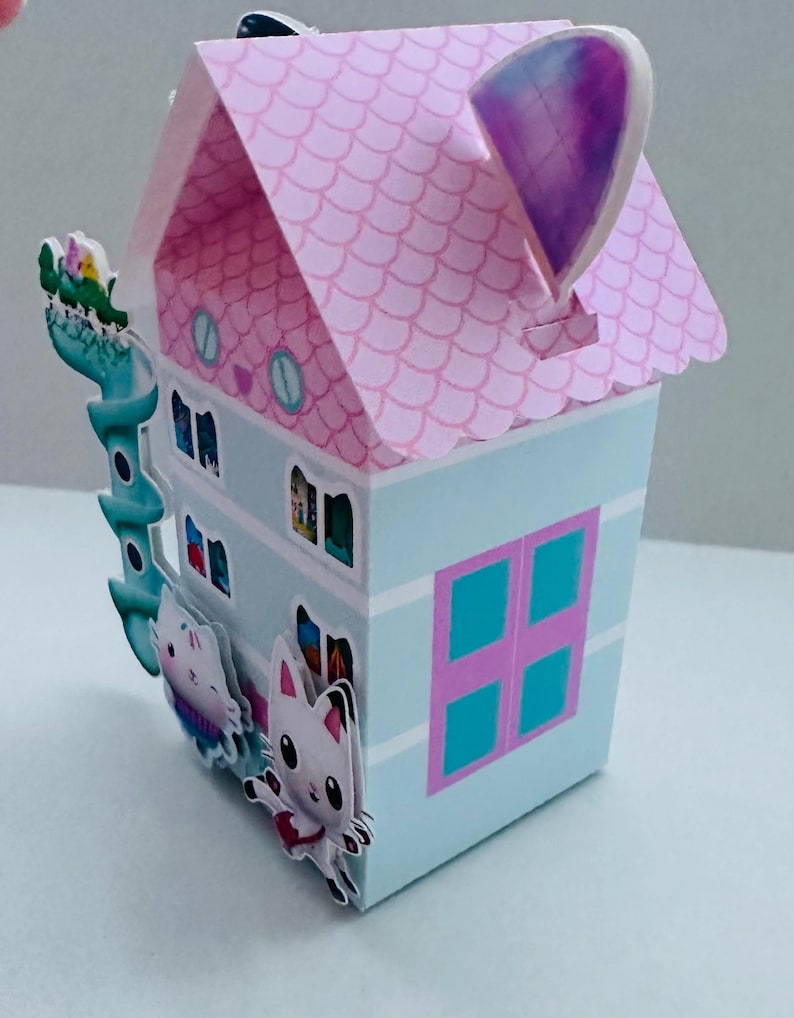 Gabby’s Dollhouse Party Favor Boxes - Birthday Decoration - Kids Birthday Supplies image 7