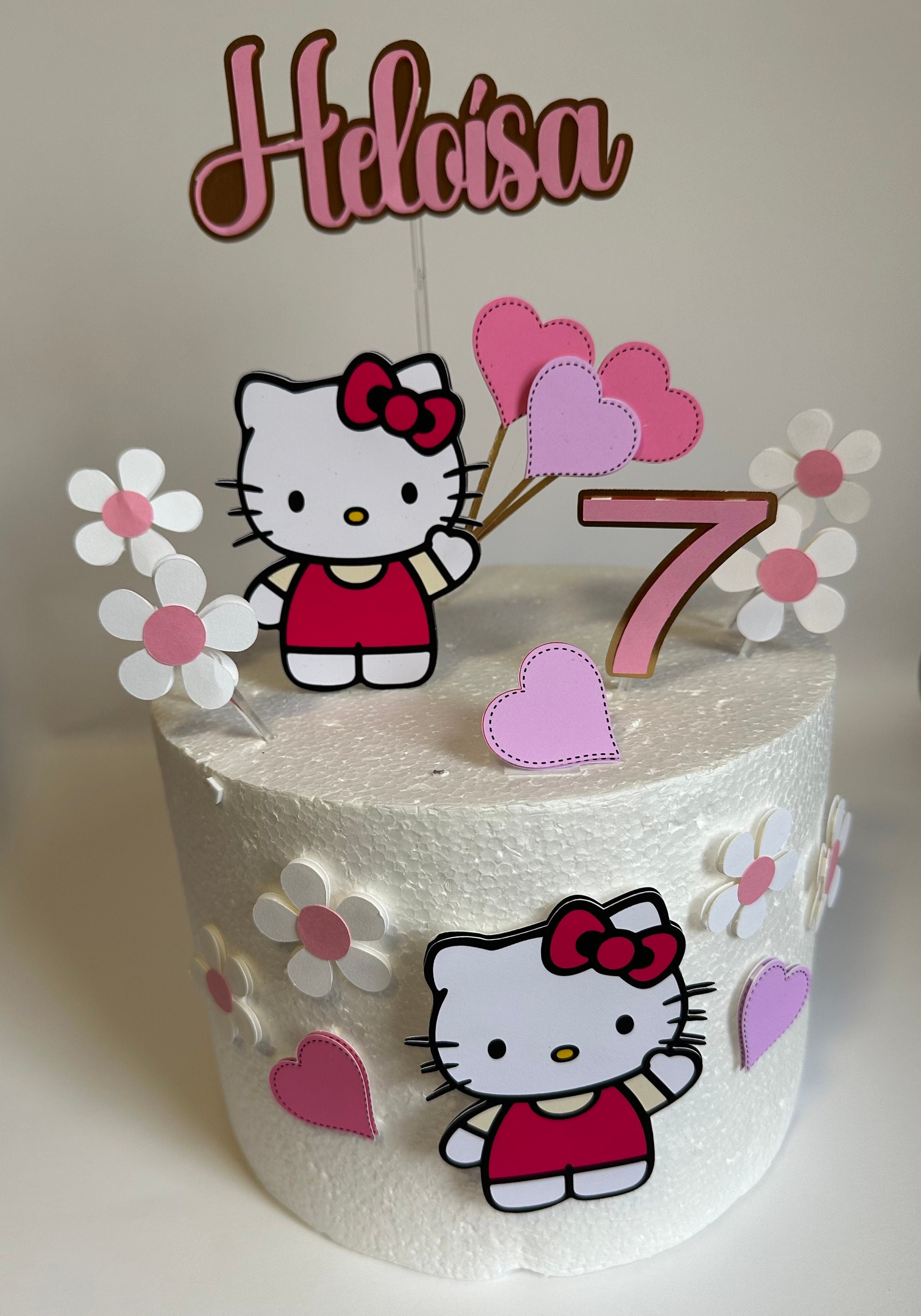 ハローキティのケーキトッパー - 女の子の誕生日パーティーの