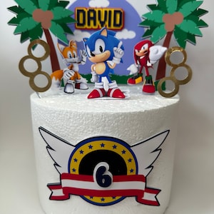 Sonic Cake Topper - Sonic Birthday Party