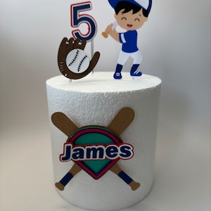 Baseball Cake Topper - Baseball Birthday Party - Boy