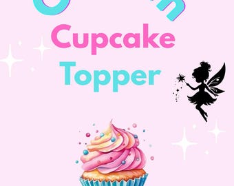 Personalized Cupcake Toppers - Set of 12 ANY THEME