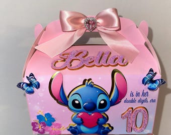 Stitch Gable Boxes – Favor Boxes - Decor kids