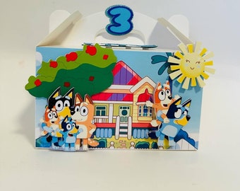 Bluey Gable Box- Bluey  Birthday Party -Bluey Party favors