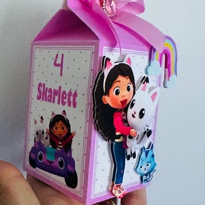 Gabby’s Dollhouse Party Favor Boxes - Birthday Decoration - Kids Birthday Supplies image 3
