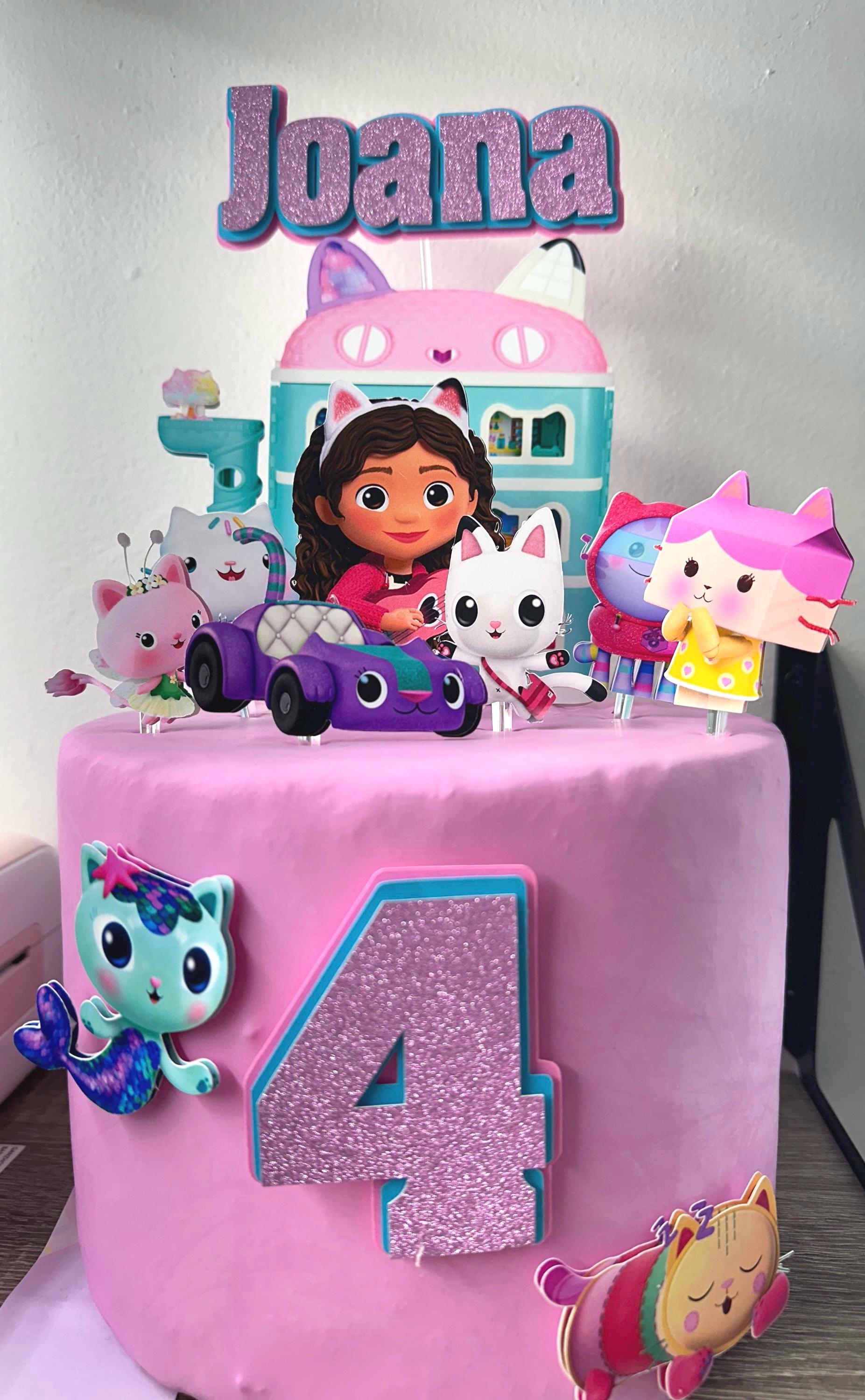 10 Figurines Gabby Décoration Gâteau - PVC, Lavables, Pour Anniversaire Enfants, Fête à Thème Cartoon - 13