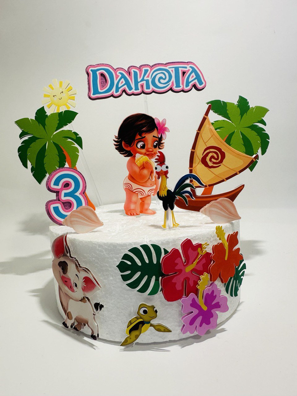 Baby Moana Cake Topper Baby Moana Birthday Baby Moana Party - Etsy