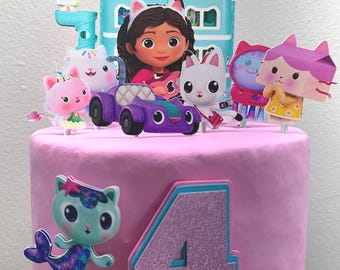 Gabby’s Dollhouse Cake Topper – Girls Birthday Party Decoration