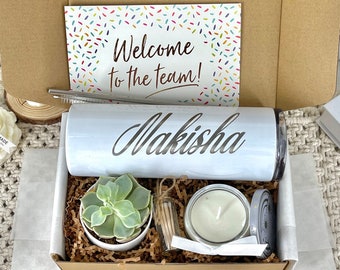 Welcome To The Team Corporate Gift Box For Women New Employee Personalized Gift Box New Worker Gift Our Team Is Lucky To Have You Gift