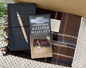 Father’s Day Cozy Hygge Gift For Him With Scarf Minimalistic Personalized Gift Box For Men Dad Gift Father's Day Gift Sending Hugs Gift Box