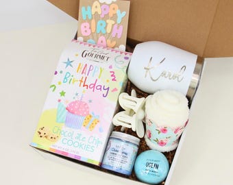 Teen Spa Gift Box, Personalized Tumbler, Fuzzy Socks