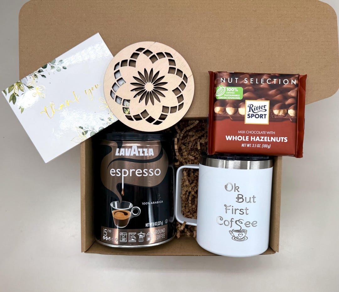 Coffee Lovers Gift Box Appreciation Thank You Gift for Her for Him Gift ...