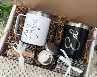 Gift for a Couple Gift Basket For Two Personalized Hygge Gift For Two Happy Anniversary Gift For Husband And Wife Just Married Gift Box